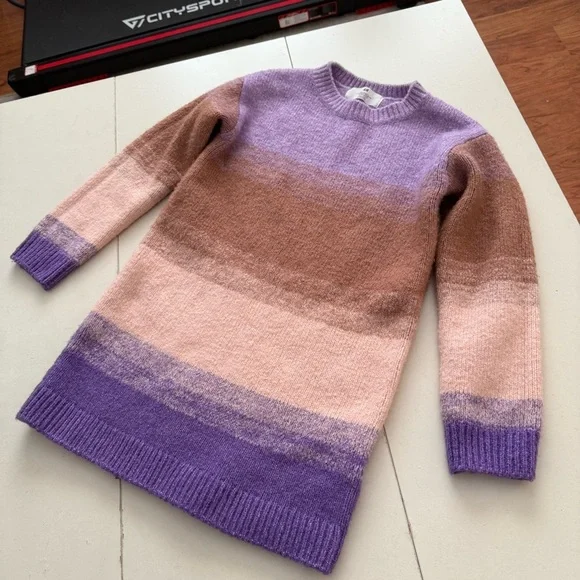 H&M Pastel Ombre Soft Knit Sweater Softgirl Feminine Cozy Boho Cottagecore - Picture 3 of 5